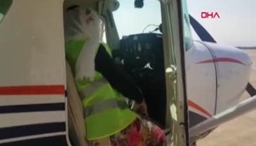 Bursa'da 3 kadın, tek motorlu uçakla şehir turu attı