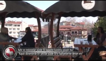 Bursa'da kafe ve restoranlar yüzde 50 kuralına uyuyor mu? (ÖZEL HABER)