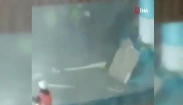 AKM inşaatında tavanın çökme anı ortaya çıktı