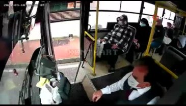 Otobüs sürücüsünü darp ederek kaçan şahıs gözaltına alındı