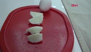 Sarısı olmayan yumurta şaşırttı