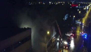 Bursa'da mobilya fabrikasında yangın