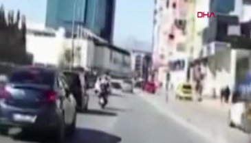 Motosiklet kullanırken epilepsi nöbeti geçiren kadın ölümden döndü