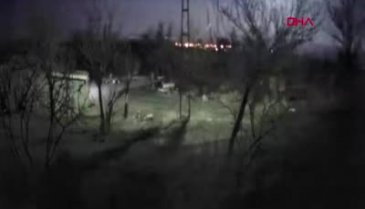 Kayseri'de heyecan yaratan ışık hüzmesi
