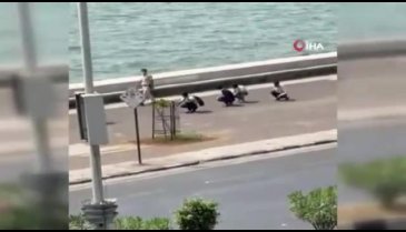 Maske takmayanlara "ördek yürüyüşü" cezası