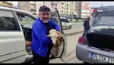 Bursa'da hayırsever kardeşlere kuzu sürprizi