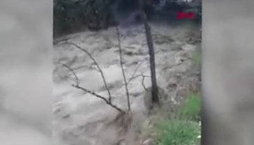 Bursa'da sağanak yüzünden dereler taşma noktasına geldi!