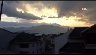Bursa'da gün batımı mest etti