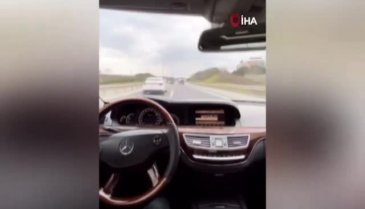 TEM Otoyolu'nda lüks otomobiliyle makas atan sürücü yakalandı