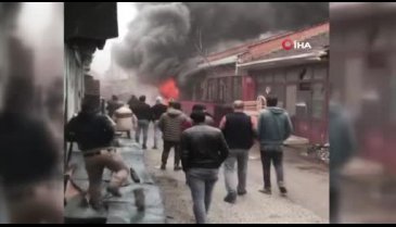 Bursa İnegöl'de korkutan yangın!
