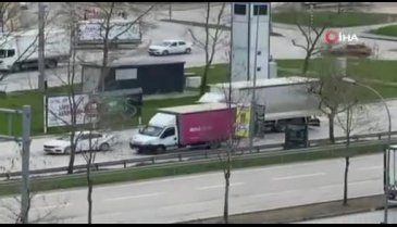 Bursa'da uygulama noktasını görünce ana yolda geri geri kaçmaya çalıştı