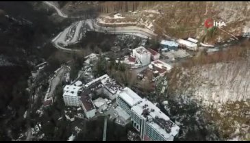 Bursa Oylat'ta 1 günde 4 mevsimi yaşadılar