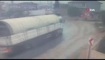 Bursa'da tır dehşeti kamerada! 1'i ağır 2 yaralı var