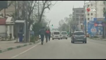 Bursa'da kısıtlamayı scooter ile deldiler