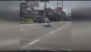 Jet skiye teker taktı otobana çıktı