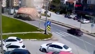 Bursa'daki TIR kazasının yeni görüntüleri ortaya çıktı