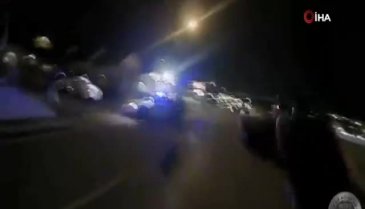 ABD polisi bıçakla üzerine koşan saldırgana kurşun yağdırdı