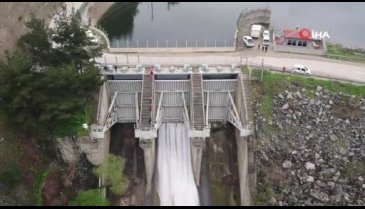Bursa'da Doğancı Barajı da su salmaya başladı