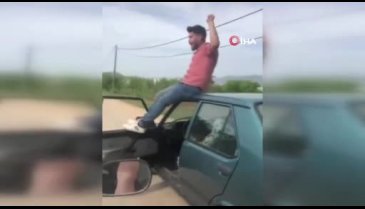 Trafikte dehşete düşüren görüntü