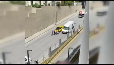 Yol verme kavgasında "muşta" ile dövüldü