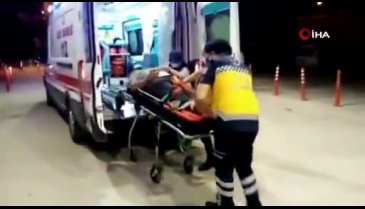 Bursa'da 50 metre sürüklenen motosiklet sürücüsü yaralandı