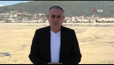 Bursa Gemlik Körfezindeki salya istilasına Başkan Sertaslan'dan açıklama: "Dibe çökene kadar bekleyeceğiz"