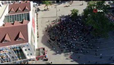 İsrail'in Mescid-i Aksa'ya saldırısı Bursa'da protesto edildi