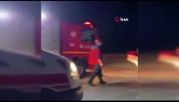 Alkollü sürücü, kendisini kurtaran ekiplere saldırdı