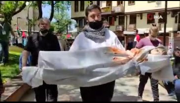 Bursa'da Cuma namazı çıkışı İsrail protestosu