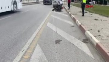Bursa'da anne ve oğlu motosiklet kazasında metrelerce sürüklendiler