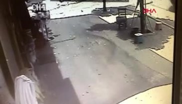 Ünlü oyuncunun ölümden döndüğü kaza kamerada!