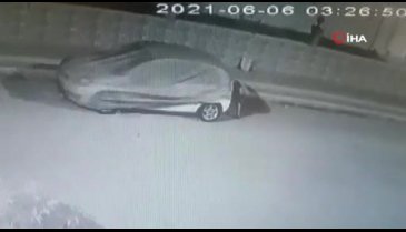 Hırsızın rahatlığını alarm bile bozamadı