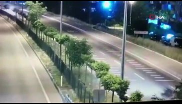 Polis memurunun şehit olduğu kaza kamerada