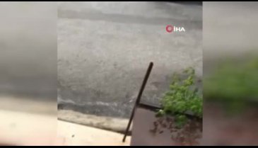 Bursa'da dolu ve sağanak hayatı olumsuz etkiledi