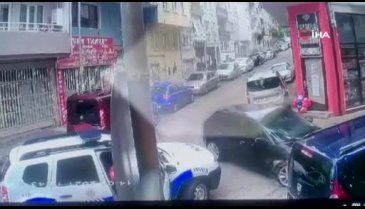 Bursa'da polise çarpan sürücü böyle yakalandı