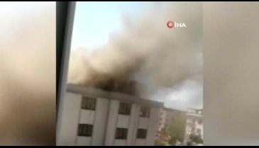 Bursa İnegöl'de öğrenci yurdunda yangın çıktı!