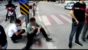 Bursa'da kaykaycı genç kanlar içinde kaldı