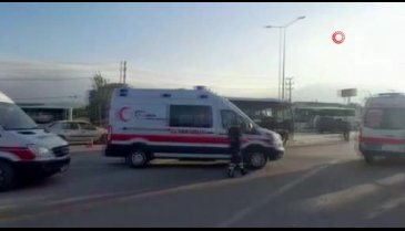Bursa İnegöl'de kaza: Karayolu ulaşıma kapandı