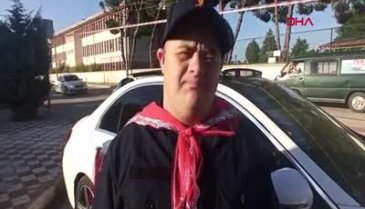 Bursa'da down sendromlu Altan'ın hayali gerçek oldu