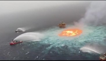 Okyanusta büyük yangın: Cehennemin gözü açıldı
