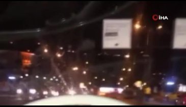 Bursa'daki kaza anı cep telefonu kamerasına yansıdı