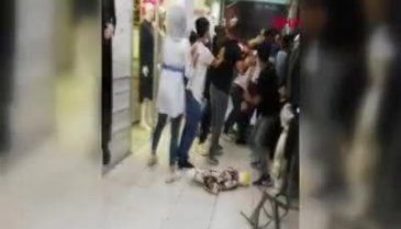Ortalığın savaş alanına döndüğü esnaf kavgası kamerada