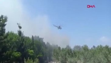 Bozcaada'da korkunç yangın!
