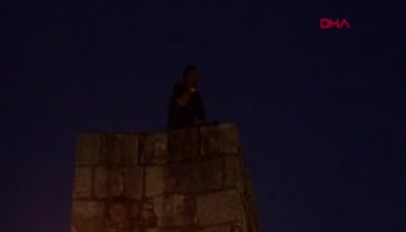 Evsiz adamın intihar girişimi!