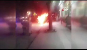 Bursa'da canını zor kurtardı! Yanışını gözyaşları içinde izledi