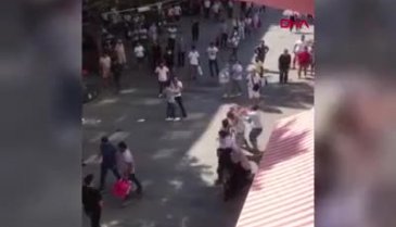 Antalya'da sokak ortasında kavga!