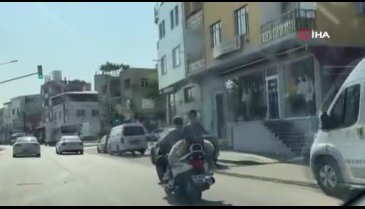 Bursa'da sıra dışı hayvan taşıma tekniği kamerada!