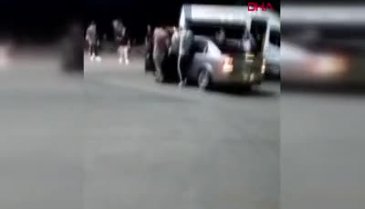 Çocuğa çarpan alkollü sürücüyü böyle dövdüler
