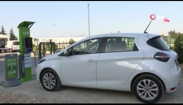 Bursa'da elektrikli araç şarj üniteleri hizmet sunmaya başladı