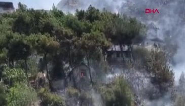 Hatay Antakya'da yangın! Alevler evlere sıçradı
